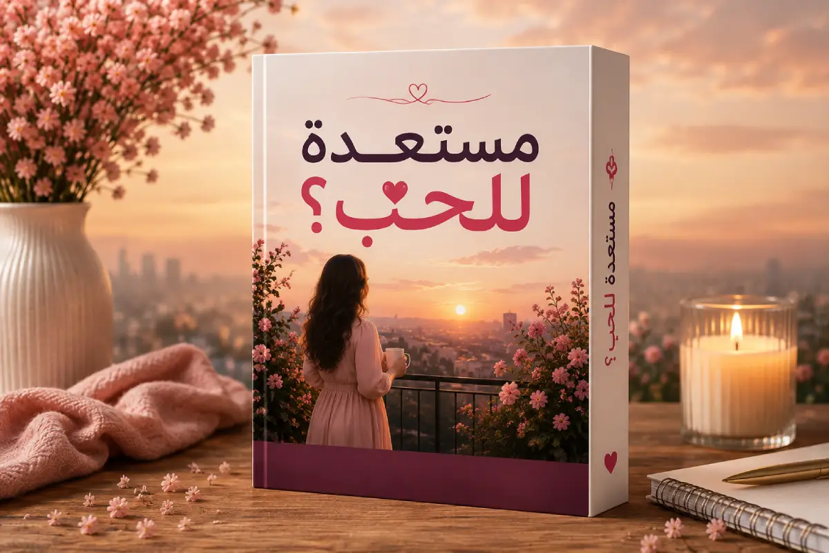 صورة فنية رمزية لامرأة تستعد لرحلة جديدة في الحب، أمامها طريق مضيء تحيط به الزهور، في إشارة إلى الوعي بالنفس والاختيار وبناء علاقة جادة وزواج صحي.